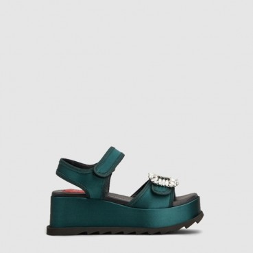 로저비비에 여성 슬라이디 비브 웨지 샌들 - Roger Vivier Womens Slidy Viv Wedge Sandals 