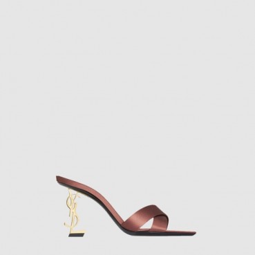 입생로랑 여성 새틴 크레이프 Opyum 뮬 - Saint Laurent Womens Satin Crepe Opyum Mules 