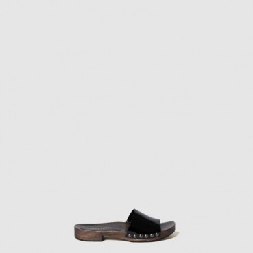 미우미우 여성 페이턴트 가죽 클로그 - Miu Miu Womens Patent Leather Clogs 