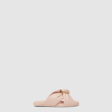 펜디 여성 필 가죽 슬라이드 - Fendi Womens Phil Leather Slides 