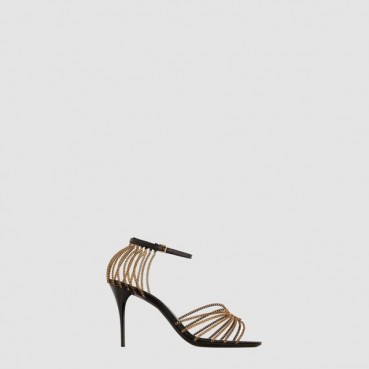 입생로랑 여성 스무스 메탈 Babylone 샌들 - Saint Laurent Smooth Leather metal Babylone sandals 