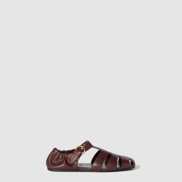 미우미우 여성 루슈 나파 가죽 피셔맨 샌들 - Miu Miu Luscious Nappa Leather Fisherman Sandals 
