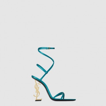 입생로랑 여성 새틴 크레이프 소재 opyum 샌들 - Saint Laurent Satin Crepe Opyum Sandals 