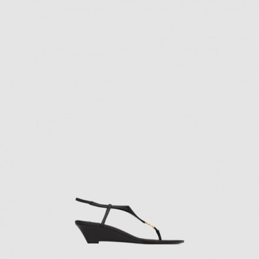 입생로랑 여성 스무스 카산드라 웨지 - Saint Laurent Smooth Cassandra wedge 