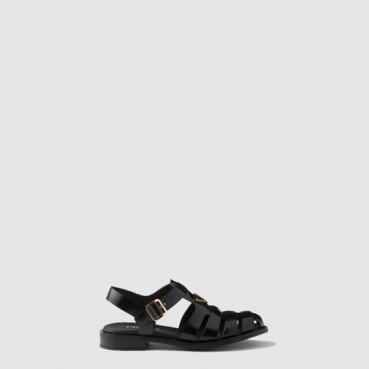 프라다 여성 브러쉬드 가죽 피셔맨 샌들 - Prada Brushed Leather Fisherman Sandals 