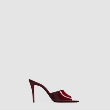 입생로랑 여성 페이턴트 Romy 뮬 - Saint Laurent Romy Patent Leather Mule 