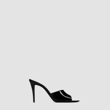 입생로랑 여성 페이턴트 Romy 뮬 - Saint Laurent Romy Patent Leather Mule 
