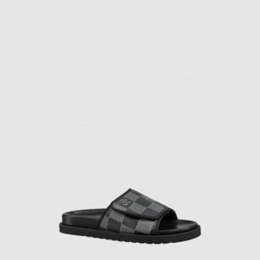 루이비통 남성 마이애미뮬 슬리퍼 - Louis vuitton Mens Miami Mule Slippers 