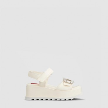 로저비비에 여성 슬라이디 비브 웨지 샌들 - Roger Vivier Womens Slidey Vivi Wedge Sandals 