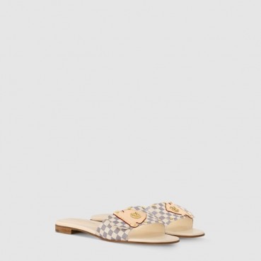 루이비통 여성 LV 프레임 플랫 뮬 - Louis vuitton Womens LV Frame Flat Mule 