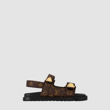 루이비통 여성 선셋 플랫 컴포트 샌들 - Louis vuitton Womens Sunset Flat Comfort Sandals 