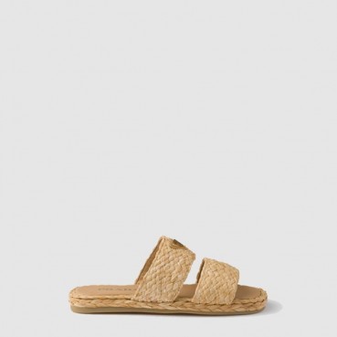 프라다 여성 라피아 슬라이드 - Prada Womens Raffia Slide 