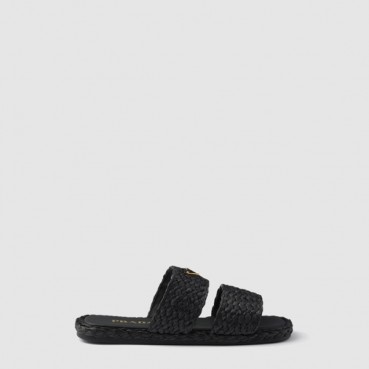 프라다 여성 라피아 슬라이드 - Prada Womens Raffia Slide 
