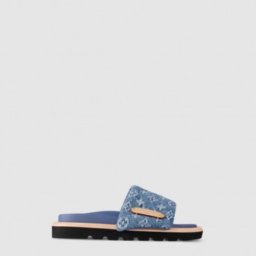 루이비통 남/녀 풀 필로우 플랫 컴포트 뮬 - Louis vuitton Unisex Full Pillow Flat Comfort Mule 