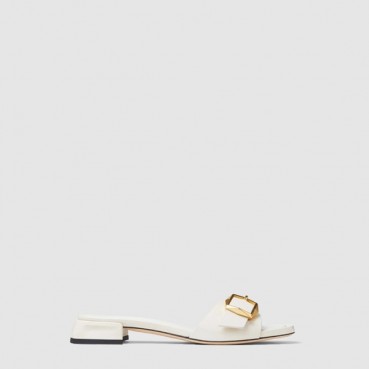 지미추 여성 호크 뮬 플랫 - Jimmy Choo Womens Hawk Mule Flat 