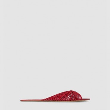 더 로우 여성 가죽 슬라이드 샌들 - The Row Womens Leather Slide Sandals 