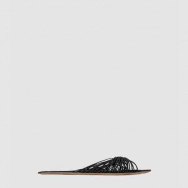 더 로우 여성 가죽 슬라이드 샌들 - The Row Womens Leather Slide Sandals 