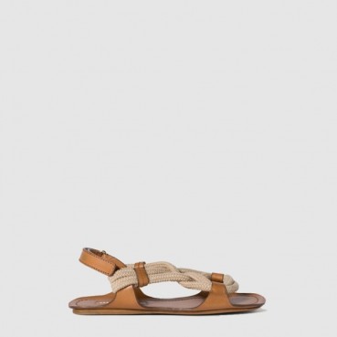 미우미우 여성 플랫 코드 샌들 - Miumiu Womens Flat Code Sandals 