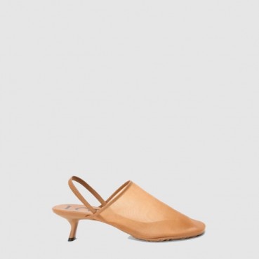 로에베 여성 페탈 슬링백 힐 샌들 - Loewe Womens Petal Slingback Heel Sandals 