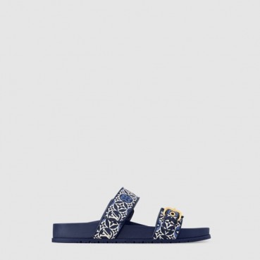 루이비통 남/녀 봄 디아 플랫 컴포트 뮬 - Louis vuitton Unisex Spring Dia Flat Comfort Mule 