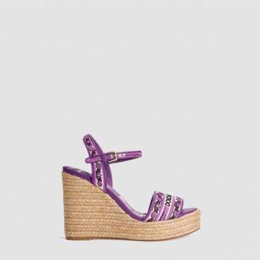 디올 여성 마죠리카 자수가 들어간 웨지 샌들 - Dior Womens Majolica embroidery wedge sandals 
