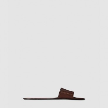 더 로우 여성 가죽 스트랩 슬라이드 - The Row Womens Leather Strap Slide 