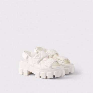 프라다 여성 모놀리스 나파 가죽 샌들 - Prada Womens Monolith Napa Leather Sandals 