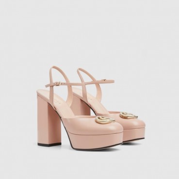 구찌 여성 GG 샌들 펌프스 - Gucci Womens GG Leather Sandals 