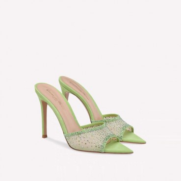 지안비토 로시 여성 라니아 85 스웨이드 뮬 - Gianvito Rossi Womens Rania 85 Suede Mule 