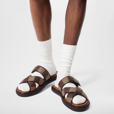 루이비통 남성 LV 베니스 뮬 - Louis vuitton Mens LV Venice Mules 