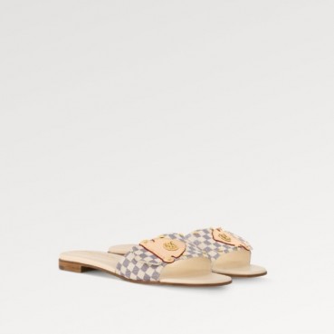루이비통 여성 LV 프레임 플랫 뮬 - Louis vuitton Womens LV Frame Flat Mule 
