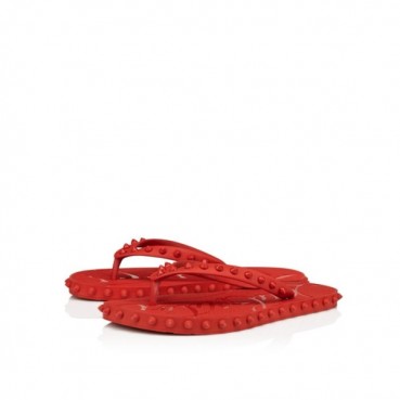 크리스찬 루부탱 남성 스파이크 플립플랍 슬라이드 - Christian Loubutin Mens Spikes Flip Flop Slides 