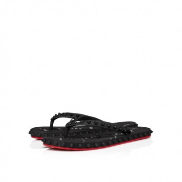 크리스찬 루부탱 남성 스파이크 플립플랍 슬라이드 - Christian Loubutin Mens Spikes Flip Flop Slides 