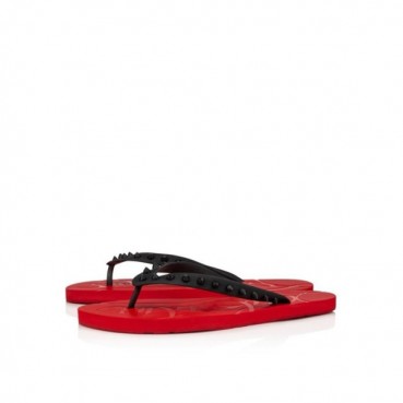 크리스찬 루부탱 남성 스파이크 플립플랍 슬라이드 - Christian Loubutin Mens Spikes Flip Flop Slides 