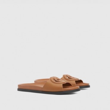 구찌 여성 인터로킹 G 슬라이드 - Gucci Womens Interlocking G Slide 