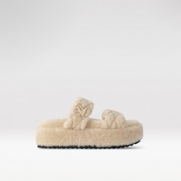 루이비통 여성 선셋 플랫폼 컴포트 슬리퍼 - Louis vuitton Womens Sunset Platform Comfort Slipper 
