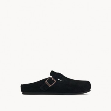 더 로우 여성 휴고 슬라이드 스웨이드 애쉬 - The Row Womens Hugo Slide in Suede 