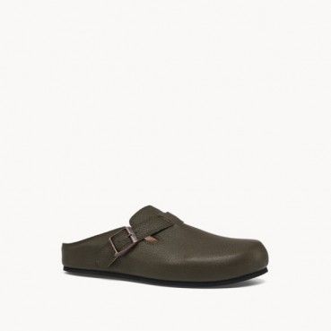 더 로우 여성 휴고 슬라이드 스웨이드 애쉬 - The Row Womens Hugo Slide in Suede 
