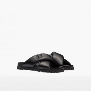 미우미우 여성 퀼팅 뮬 - Miumiu Womens Padding Mules 