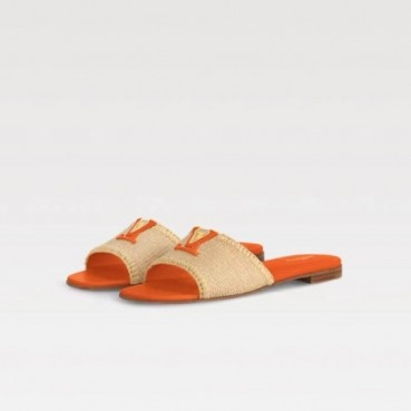 루이비통 여성 라피아 뮬 - Louis vuitton Womens Capri Mules 