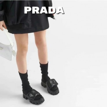 프라다 여성 소프트 패딩 뮬 - Prada Womens Napa Mules 