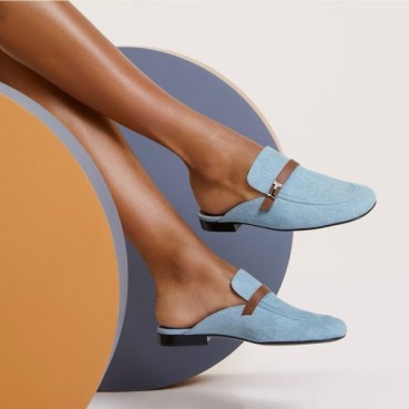 에르메스 여성 그루피 레더 뮬 - Hermes Womens Groupie Mules 