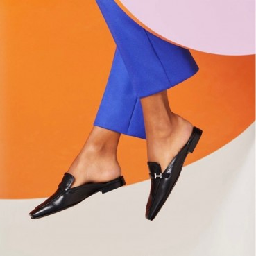 에르메스 여성 그루피 레더 뮬 - Hermes Womens Groupie Mules 