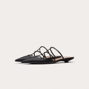 발렌티노 여성 블랙 뮬 - Valentino Womens Black Mules 