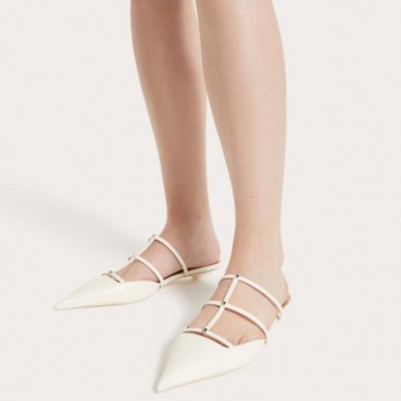 발렌티노 여성 화이트 뮬 - Valentino Womens White Mules 
