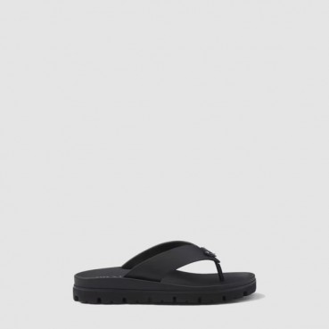 프라다 남성 블랙 슬리퍼 - Prada Mens Black Slippers 