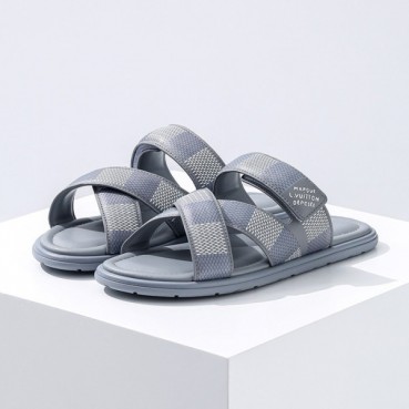 루이비통 남성 그레이 슬리퍼 - Louis vuitton Mens Gray Slippers 