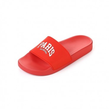 발렌시아가 남/녀 레드 슬리퍼 - Balenciaga Unisex Red Slippers 