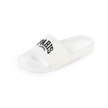 발렌시아가 남/녀 화이트 슬리퍼 - Balenciaga Unisex White Slippers 