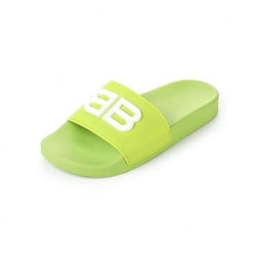 발렌시아가 남/녀 네온 그린 슬리퍼 - Balenciaga Unisex Green Slippers 
